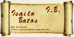 Isailo Batos vizit kartica